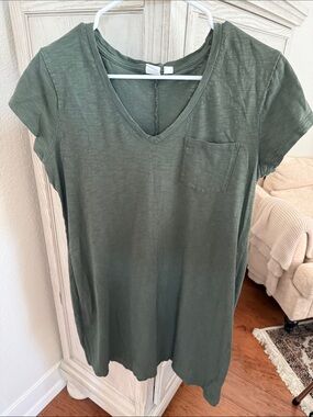 GAP Olive Green V-Neck Pocket Tunic